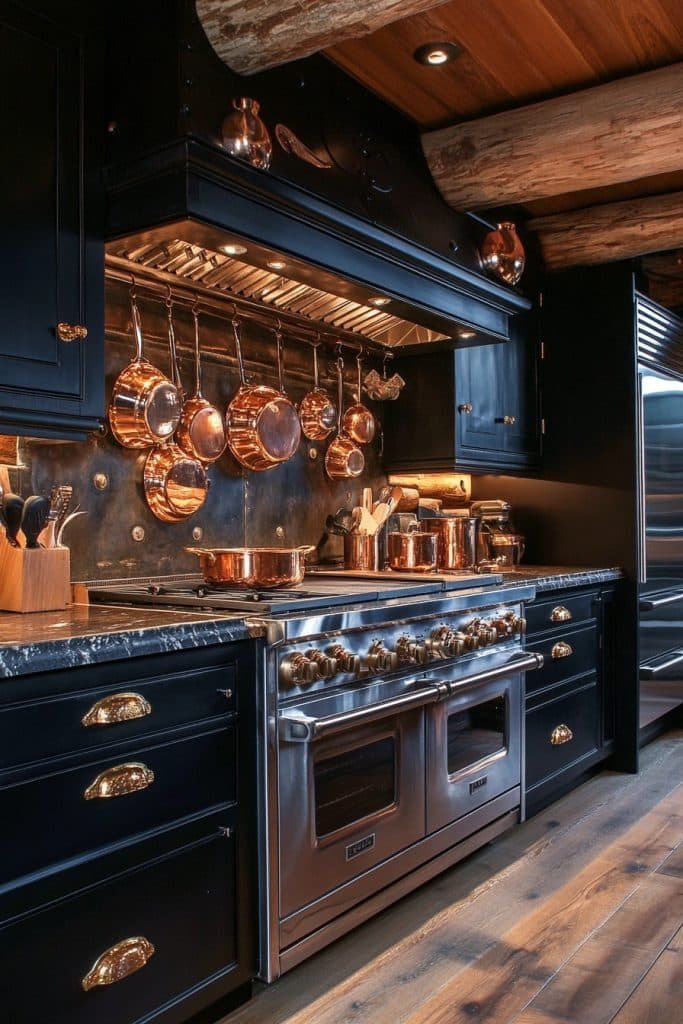 Luxurious Log Home Chef's Kitchen