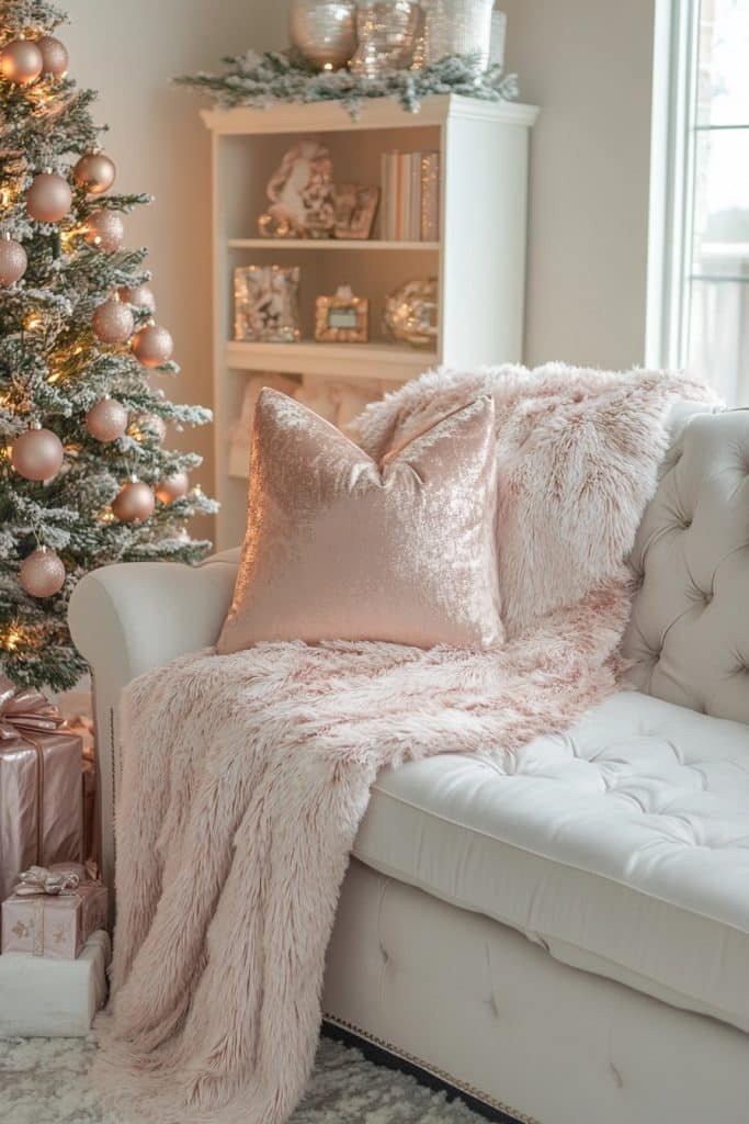 Luxurious Rose Gold Lounge