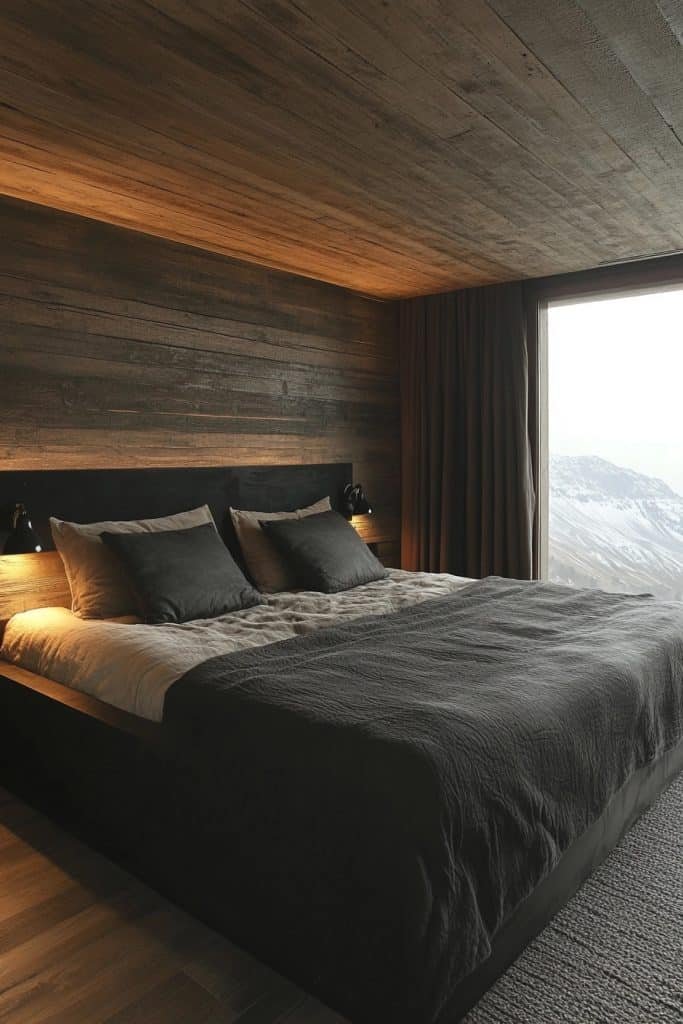 Masculine Black Bedroom
