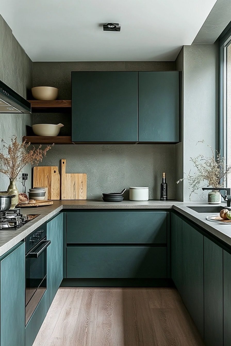 29 Dark Green Kitchen Cabinets To Transform Your Kitchen Style ...