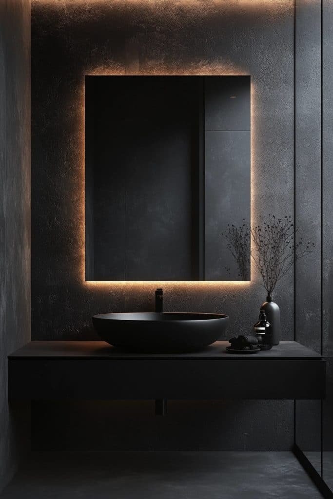 Midnight Matte Black Bathroom
