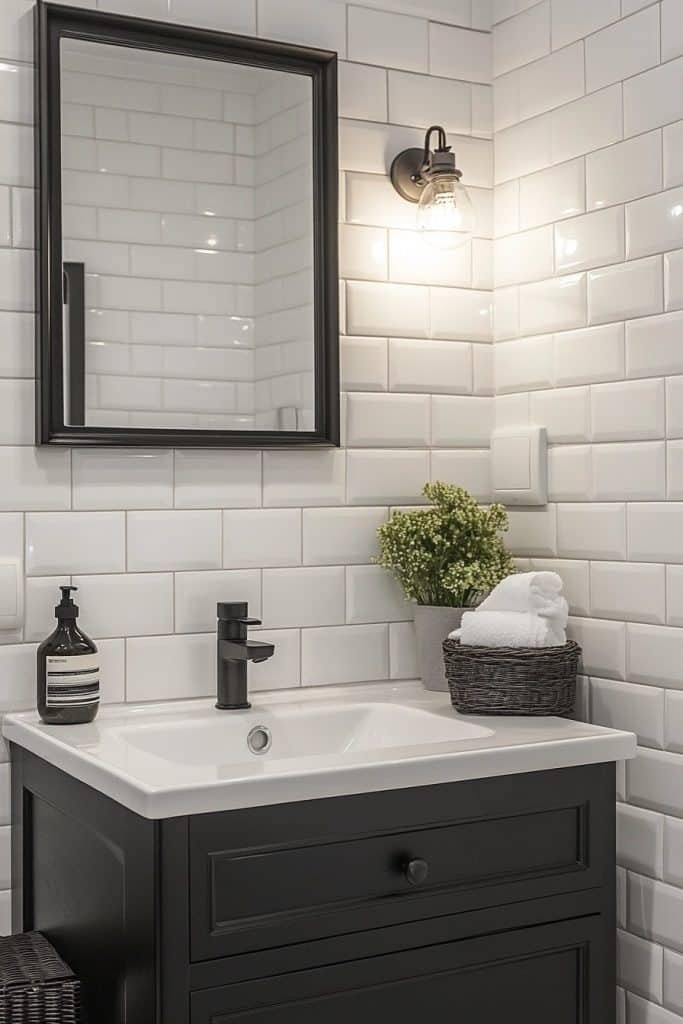 Minimalist Monochrome Bathroom