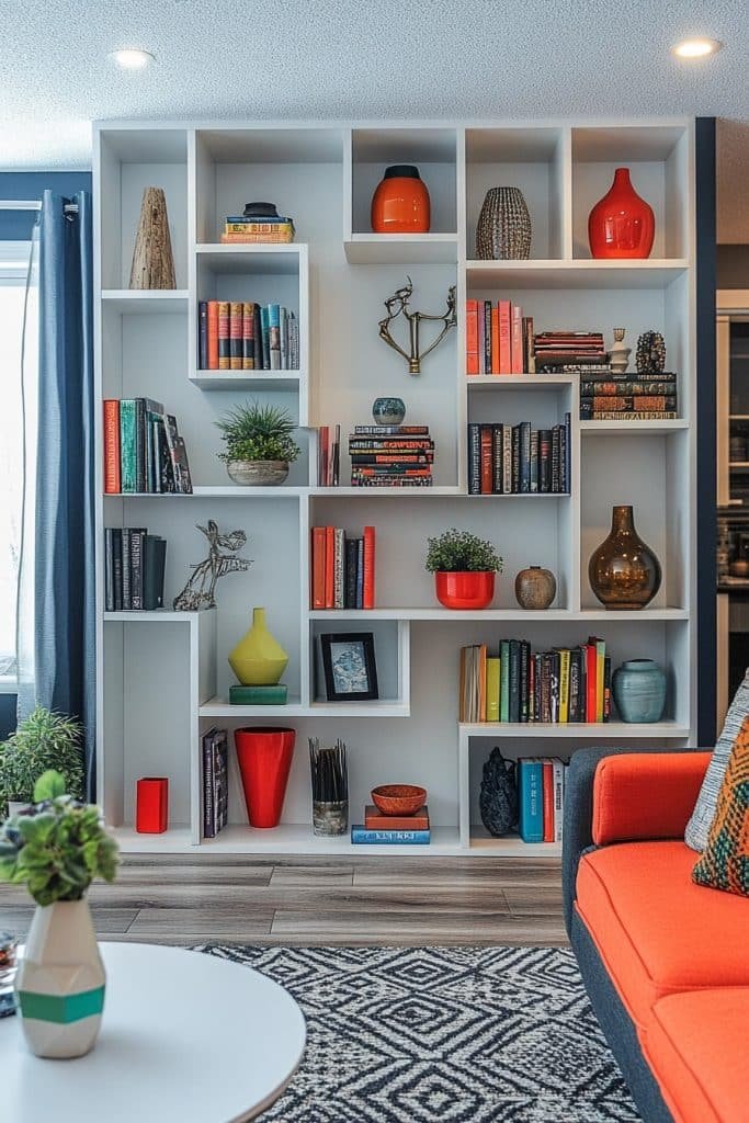 Modern Geometric Bookshelf