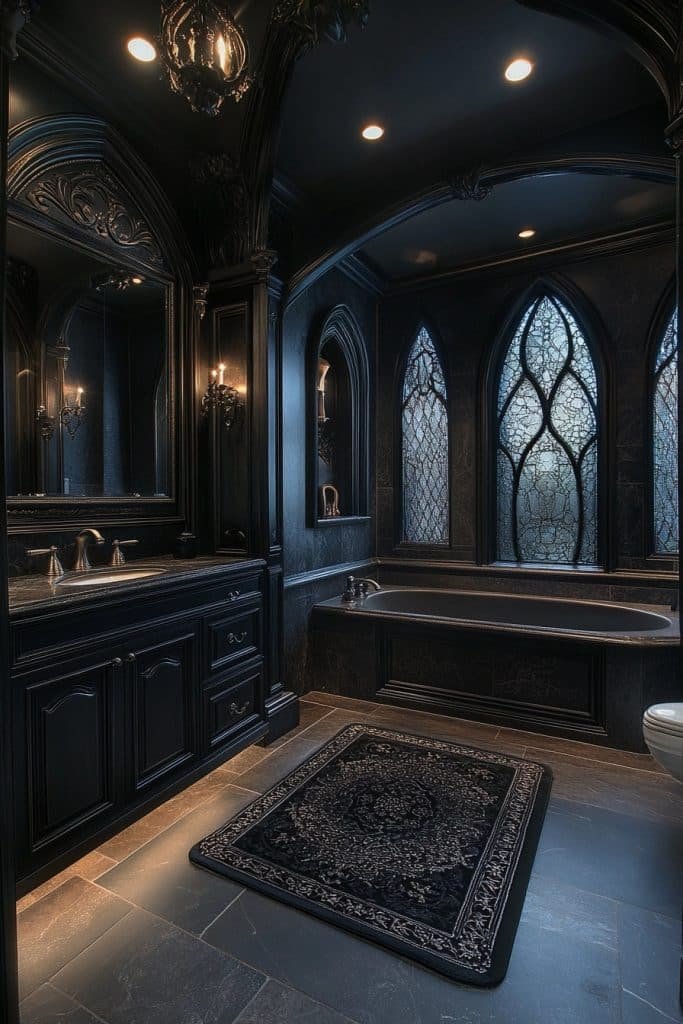 Neo-Gothic Style Bathroom
