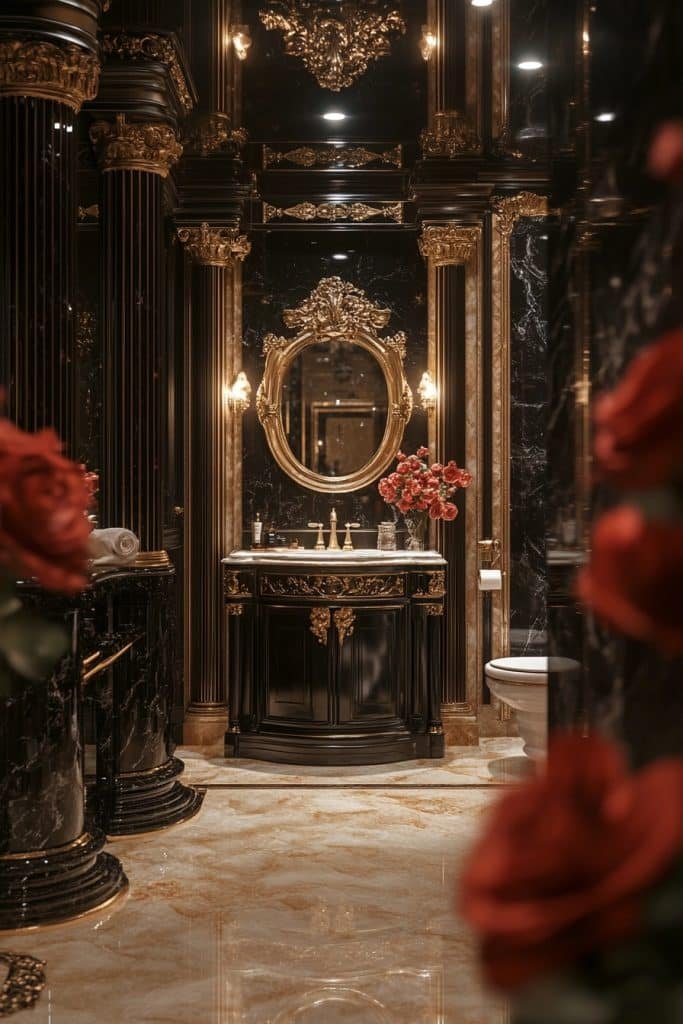 Neoclassical Luxury Washroom