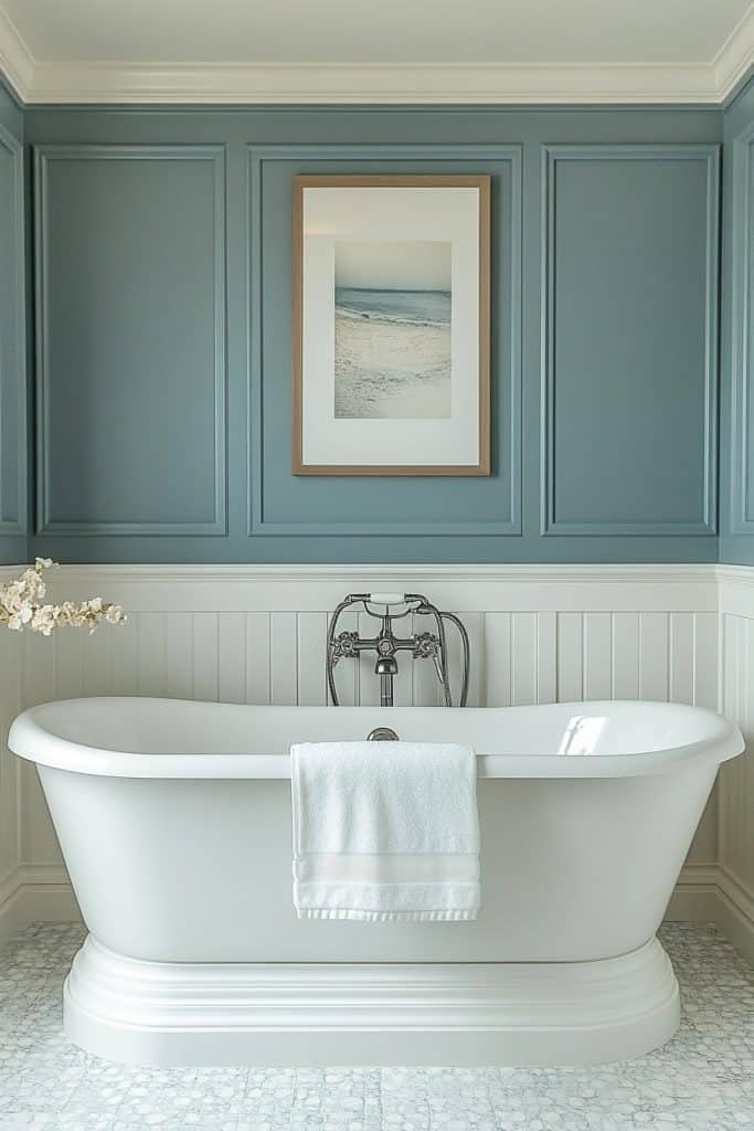 Neoclassical Touch Bathroom