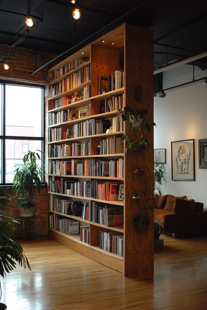 Partition Wall Bookshelves