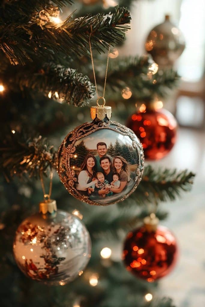 Personalized Family Photo Ornaments