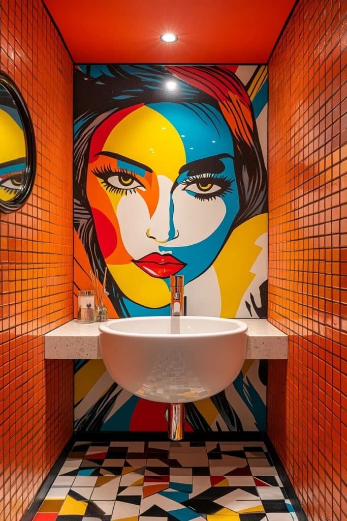 Pop Art Inspired Bathroom