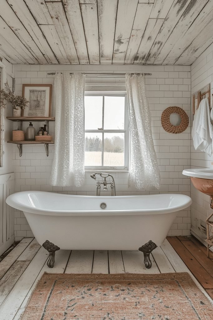 29 Small Bathroom With Tub And Shower Combo Farmhouse Ideas for a Timeless and Cozy Look 10 Quaint Quarters