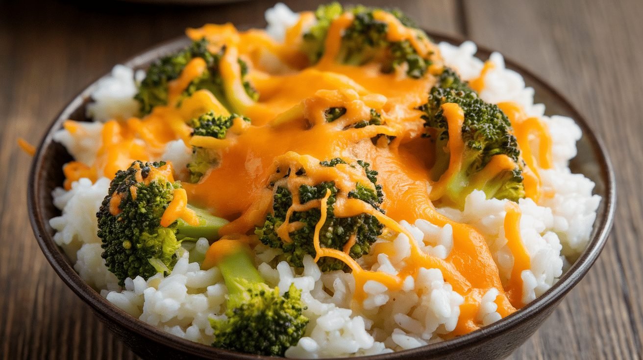 15-Minute Cheesy Broccoli Rice - Courtneys World