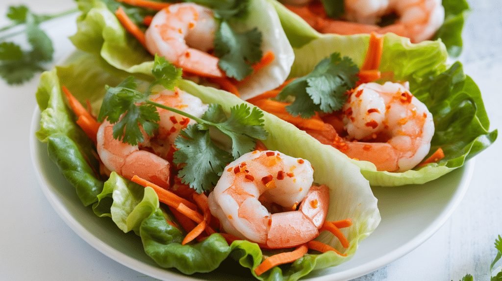 15-Minute Zesty Shrimp Lettuce Wraps