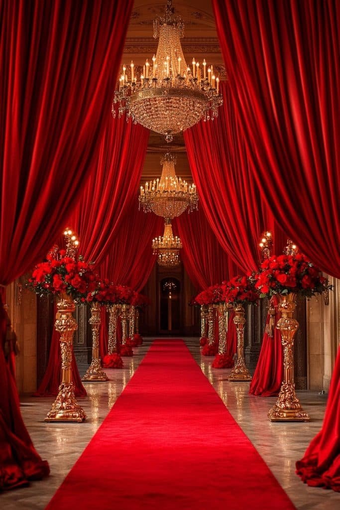 Red and Gold Grand Entrance