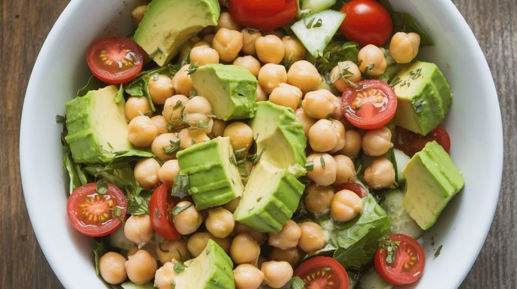 15-Minute Chickpea and Avocado Salad 5 15-Minute Chickpea and Avocado Salad