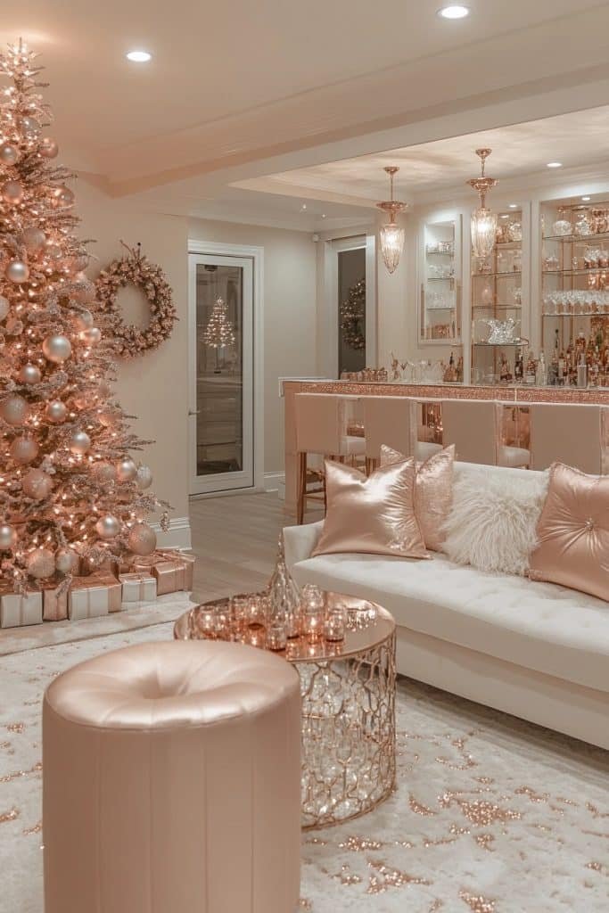 Rose Gold Basement Bash