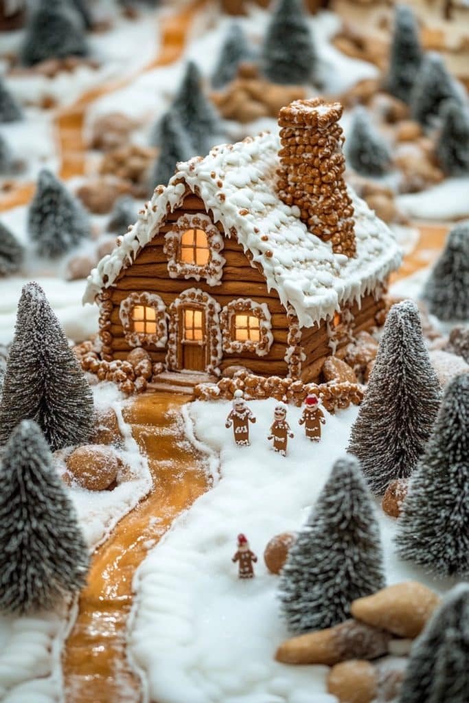 Rustic Gingerbread Chalet