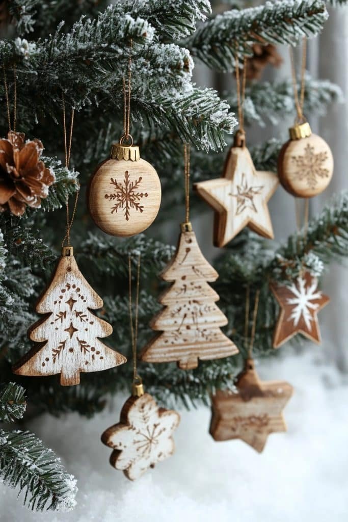 Rustic Wooden Ornaments