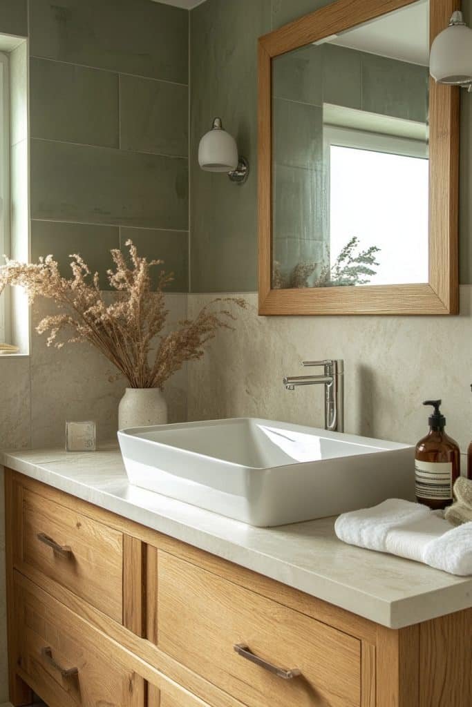 Sage Simplicity Bathroom