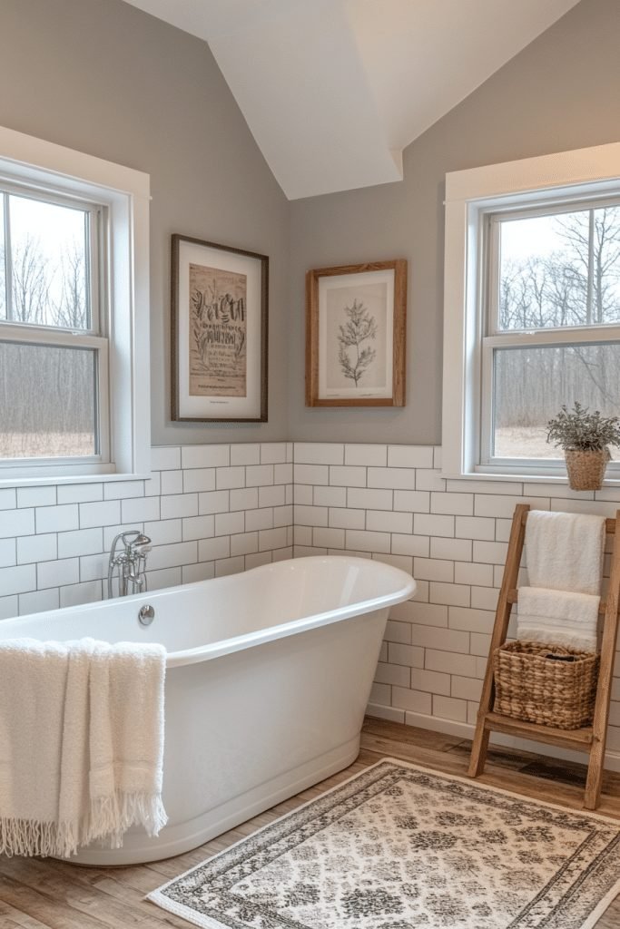 29 Small Bathroom with Tub Ideas to Enhance Your Bathroom’s Style 11 Scandinavian Style Tub Room