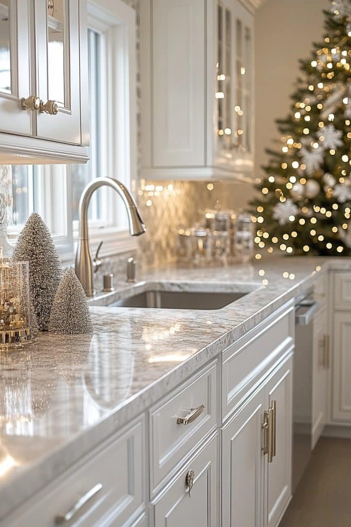 Shimmering Christmas Kitchen