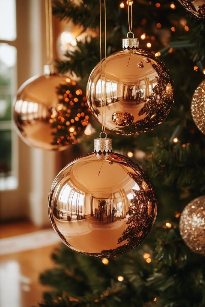 Shimmering Metallic Spheres