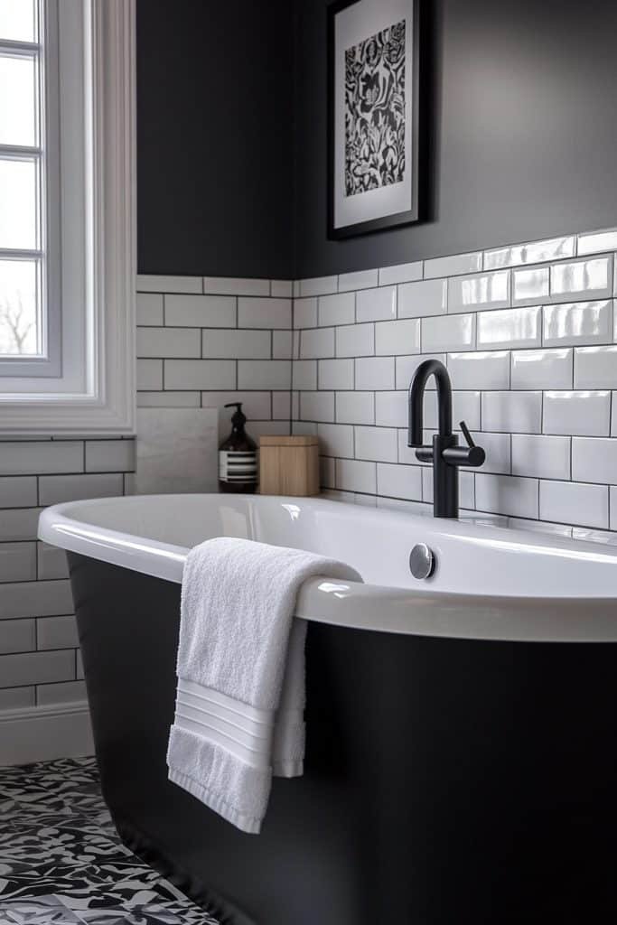 Sleek Monochrome Bathroom