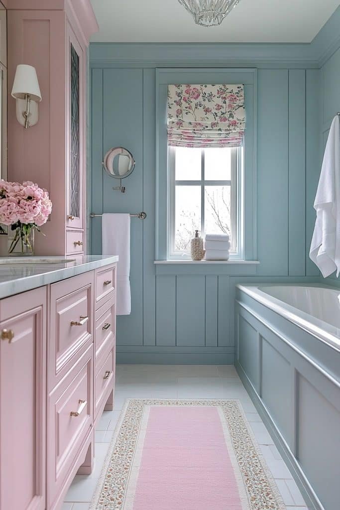 Soft Pastel Washroom