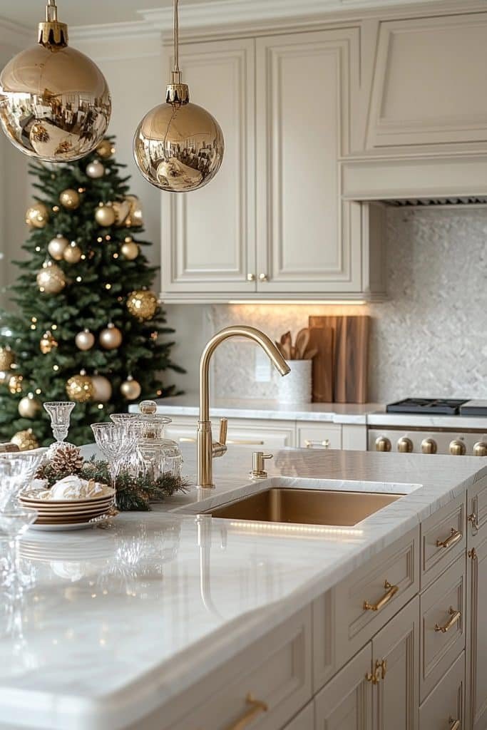 Sophisticated Christmas Kitchen