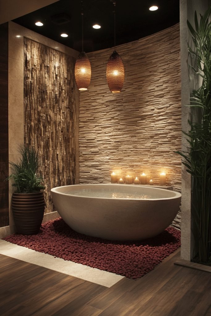 Spa-Inspired Wellness Bathroom