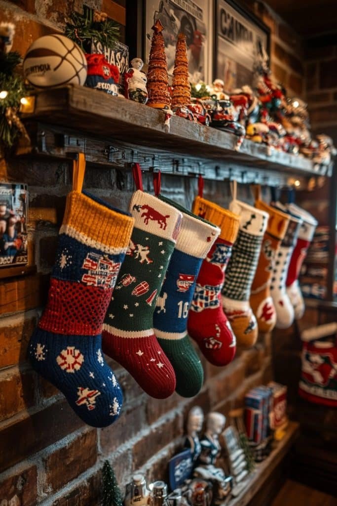 Sports-Themed Fan Stockings