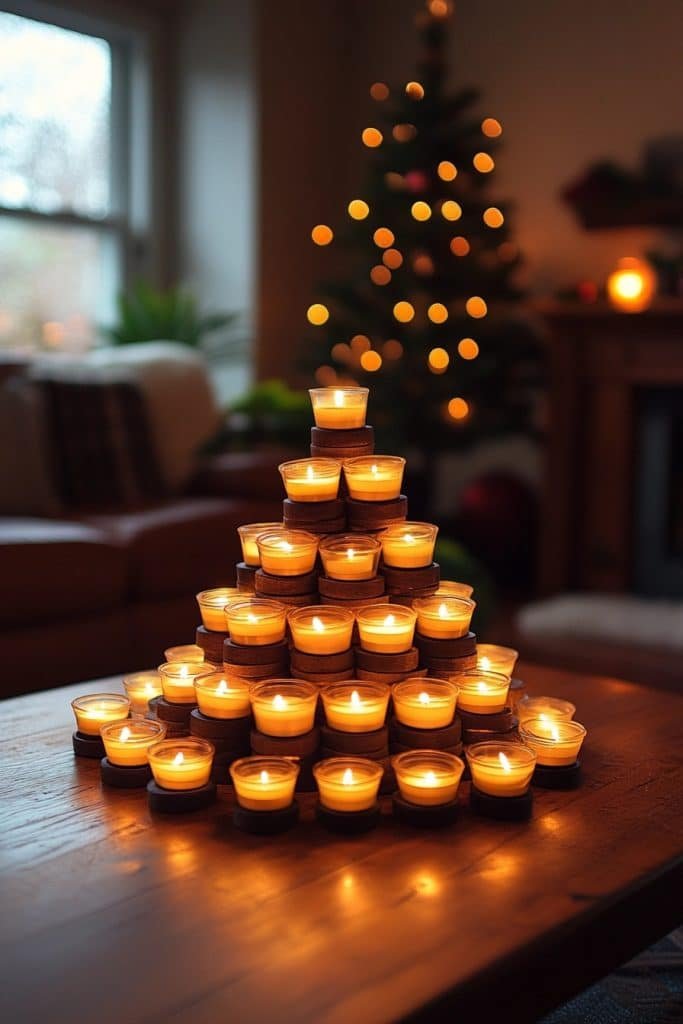 Tea Light Tree Arrangements