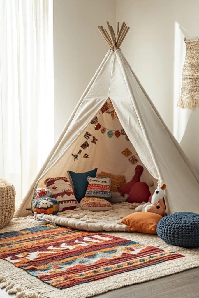 Textural Boho Playroom
