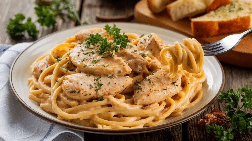 15-Minute Creamy Garlic Chicken Pasta 8 15-Minute Creamy Garlic Chicken Pasta