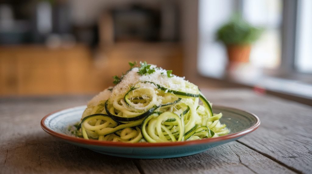 15-Minute Garlic Parmesan Zoodles