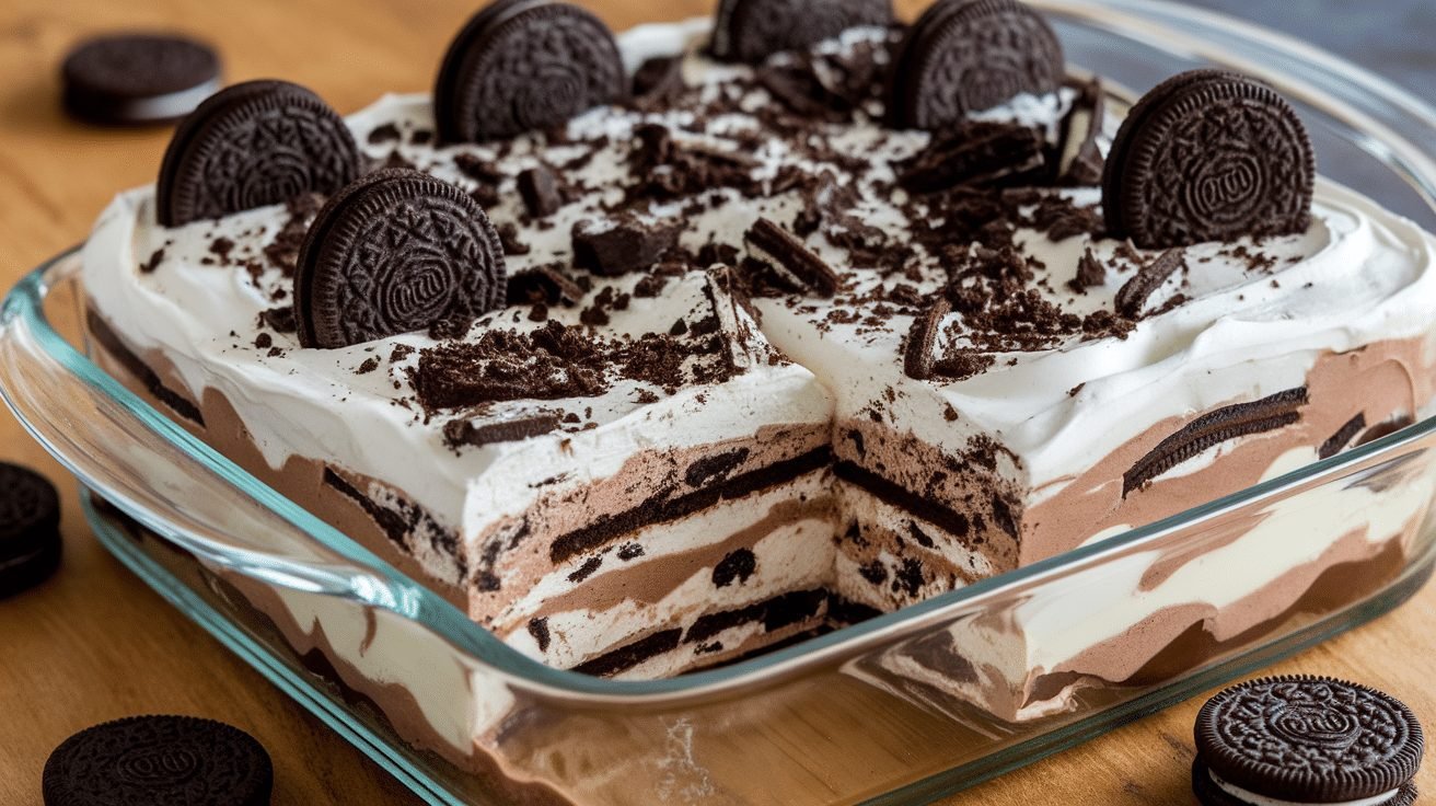 No-Bake Oreo Lasagna Dessert Recipe - Courtneys World