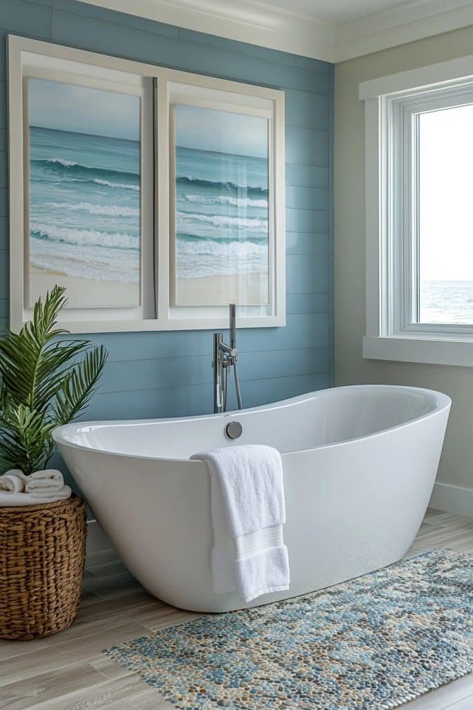 Tranquil Oceanic Bathroom