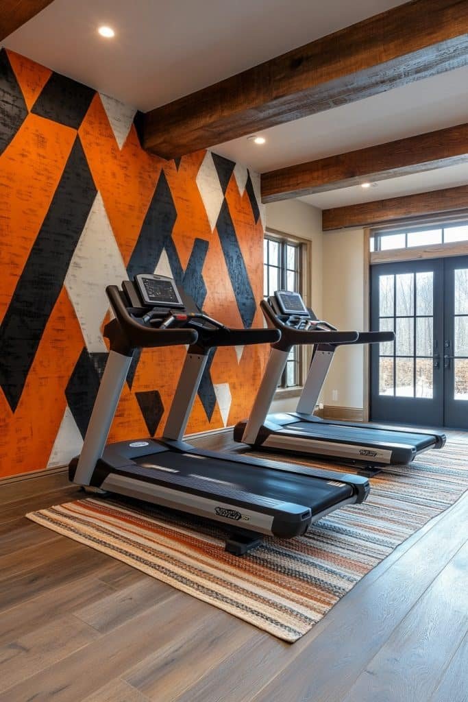 Tribal Influenced Home Gym