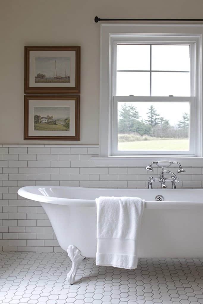 Victorian Bathroom with Subway Tiles