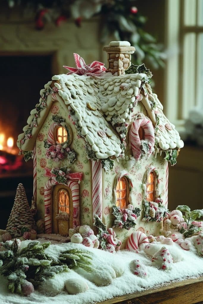 Vintage-Inspired Gingerbread House