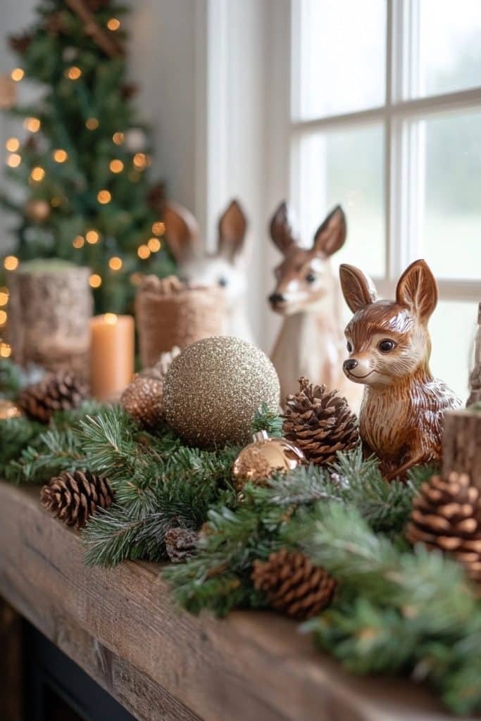 Whimsical Woodland Mantel