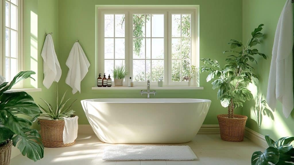 green bathroom
