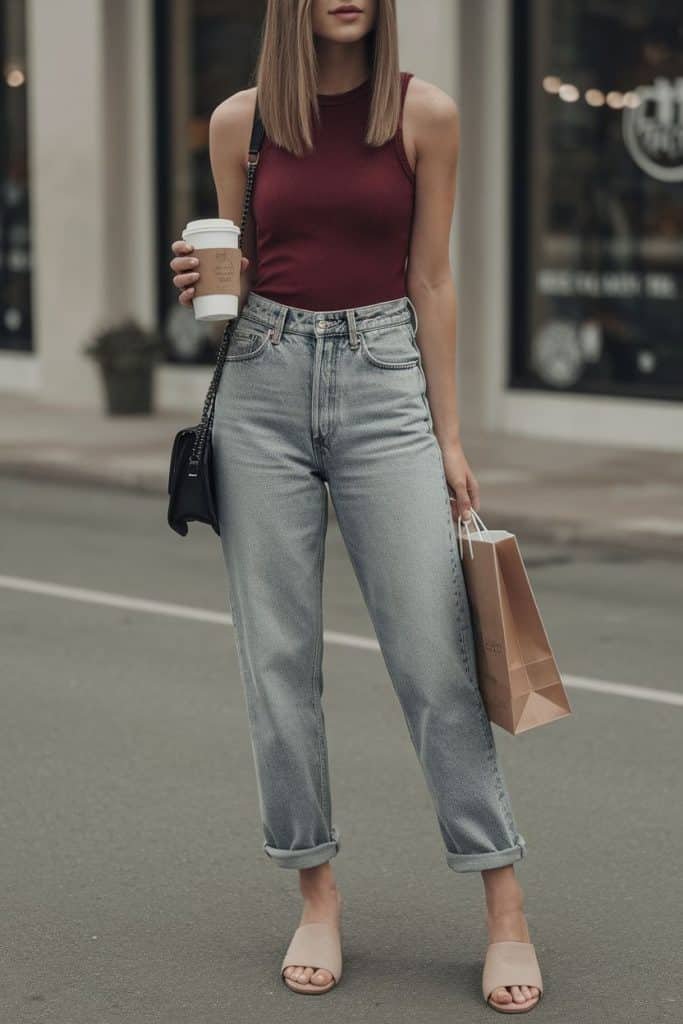 Mom Jeans Outfit ideas