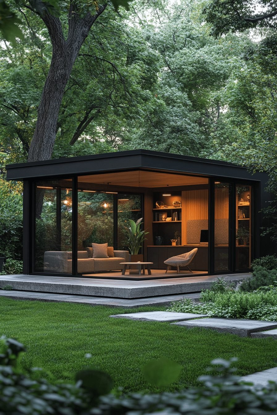 29 Contemporary Garden Rooms Ideas for a Stylish Outdoor Retreat 1 Modern Minimalist Garden Studio