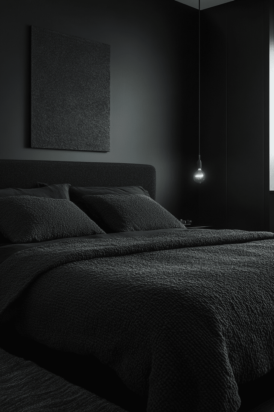 minimalistic bedroom ideas dark