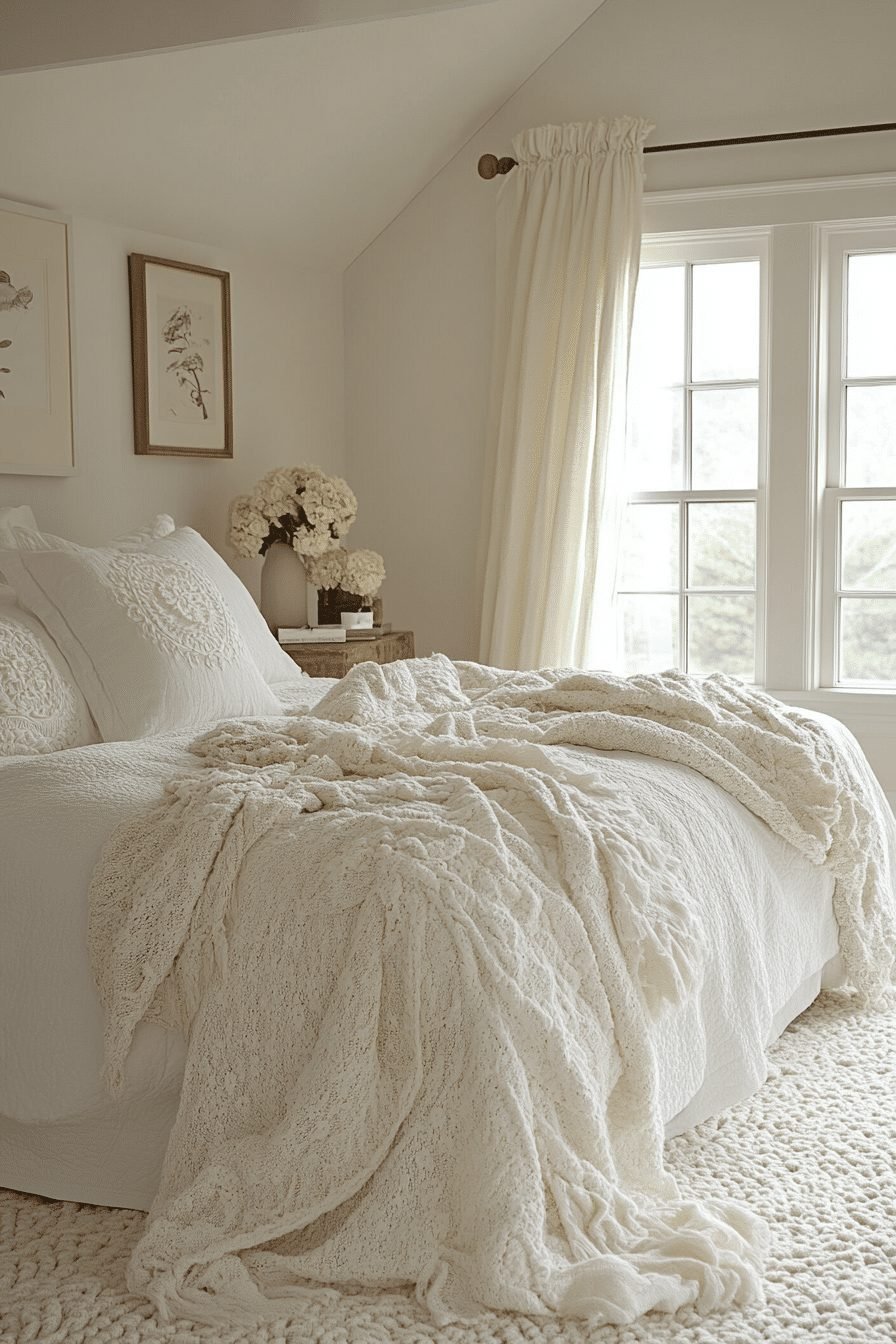  Sleek White Serenity Bedroom