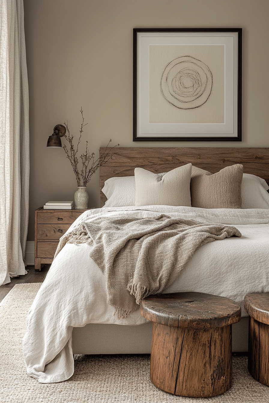 cozy neutral bedroom
