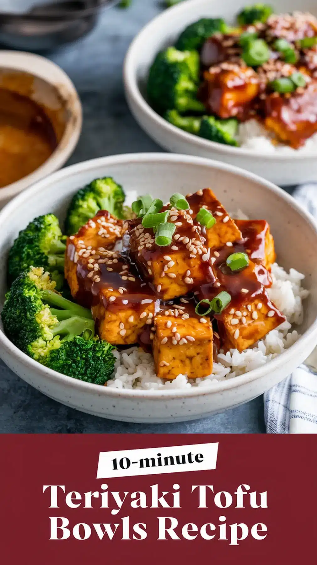 Quick and Delicious 10-Minute Teriyaki Tofu Bowls Recipe 1 10-Minute Teriyaki Tofu Bowls
