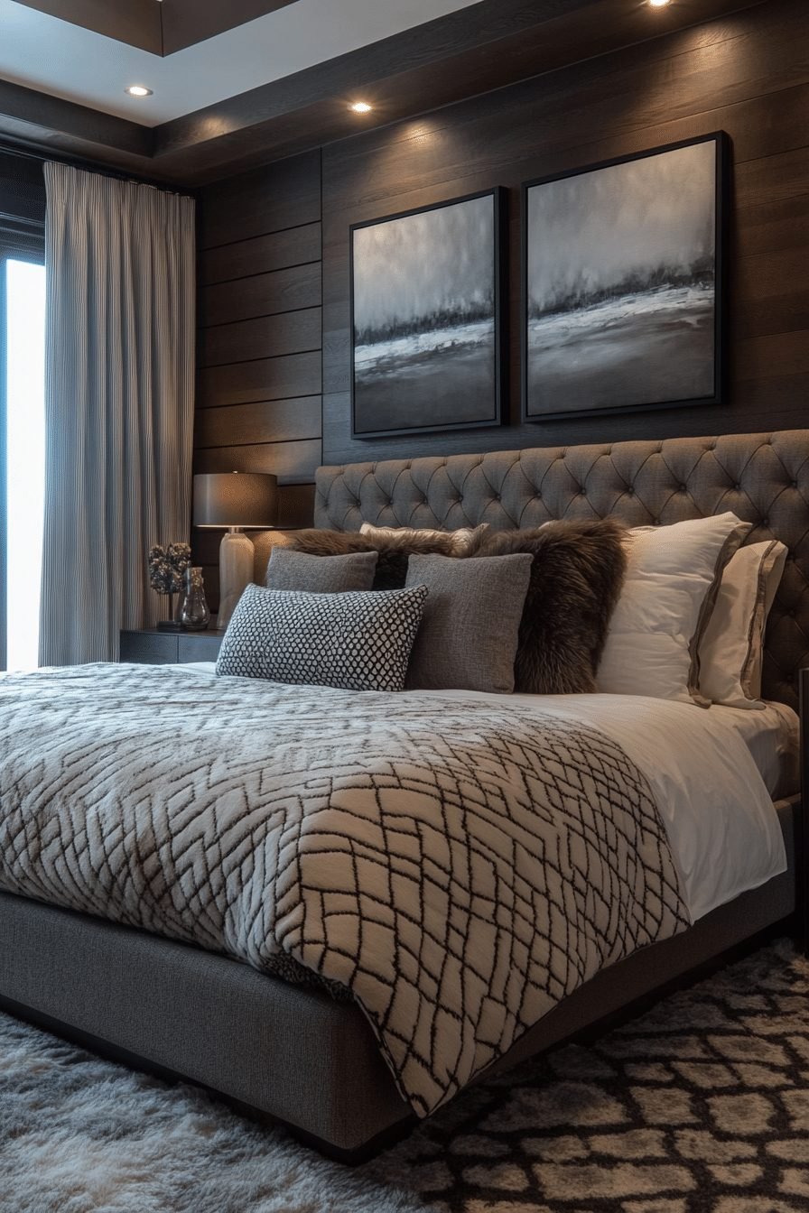 29 Contemporary Bedroom Design Ideas That Blend Style and Comfort 10 Geometric Accents