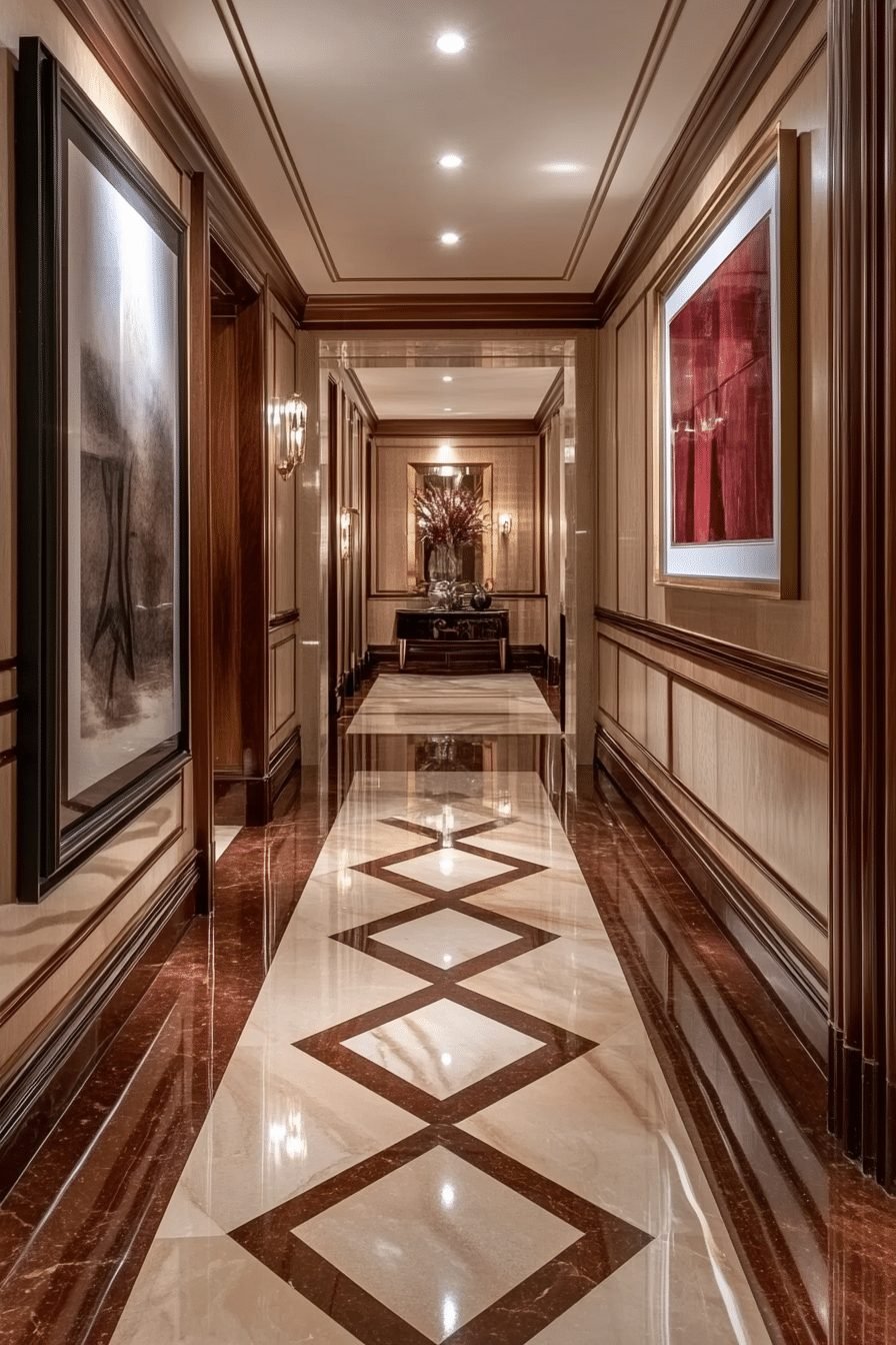 29 Contemporary Interior Ideas to Create a Sophisticated Atmosphere 11 Contemporary Art Deco Hallway