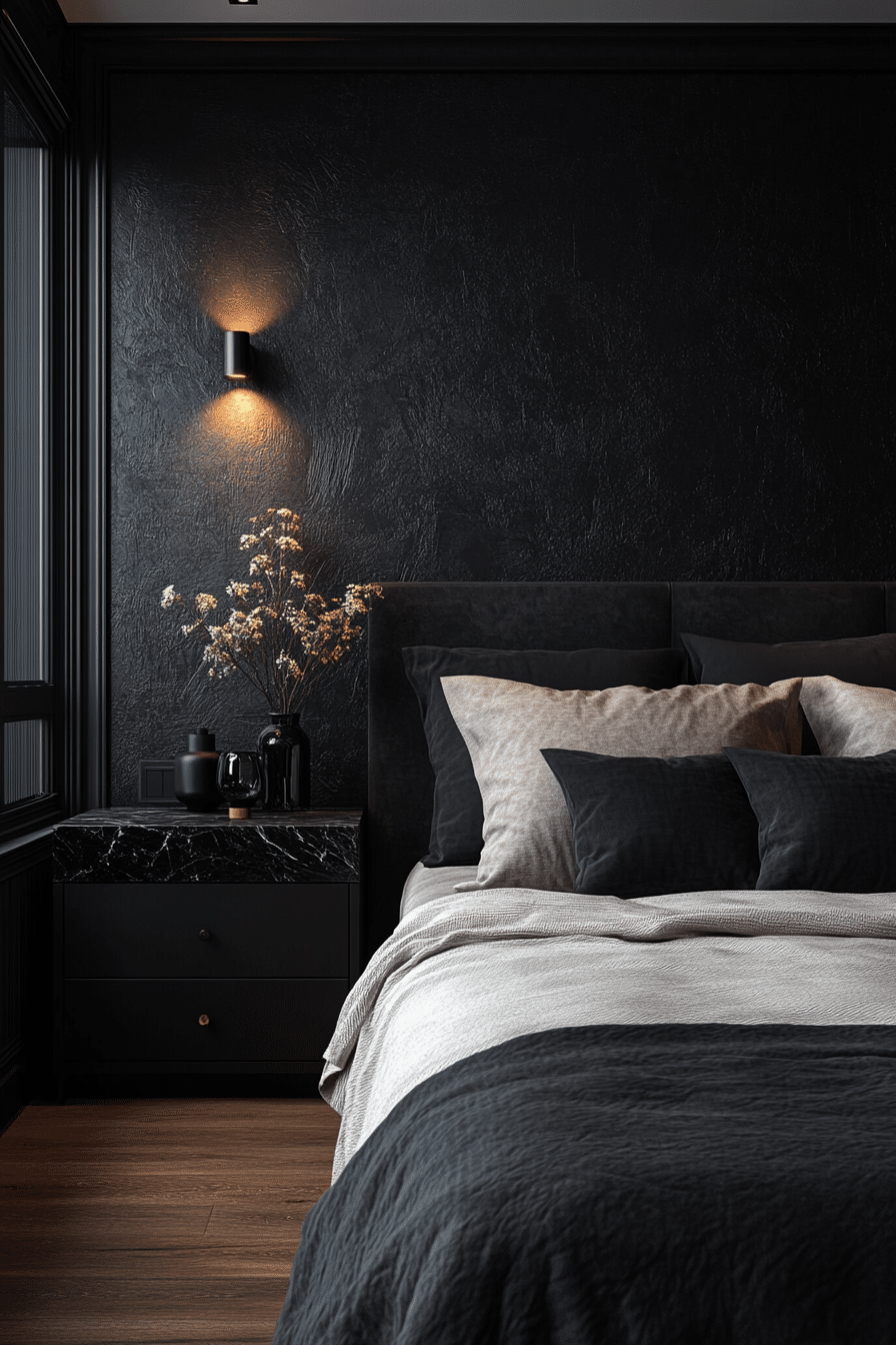 minimalistic bedroom ideas dark